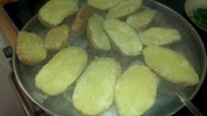 Potato halves 
