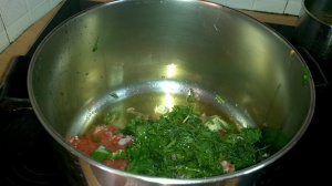 Add your ingredients in the pot.