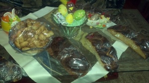 My coffee table on Easter Sunday !